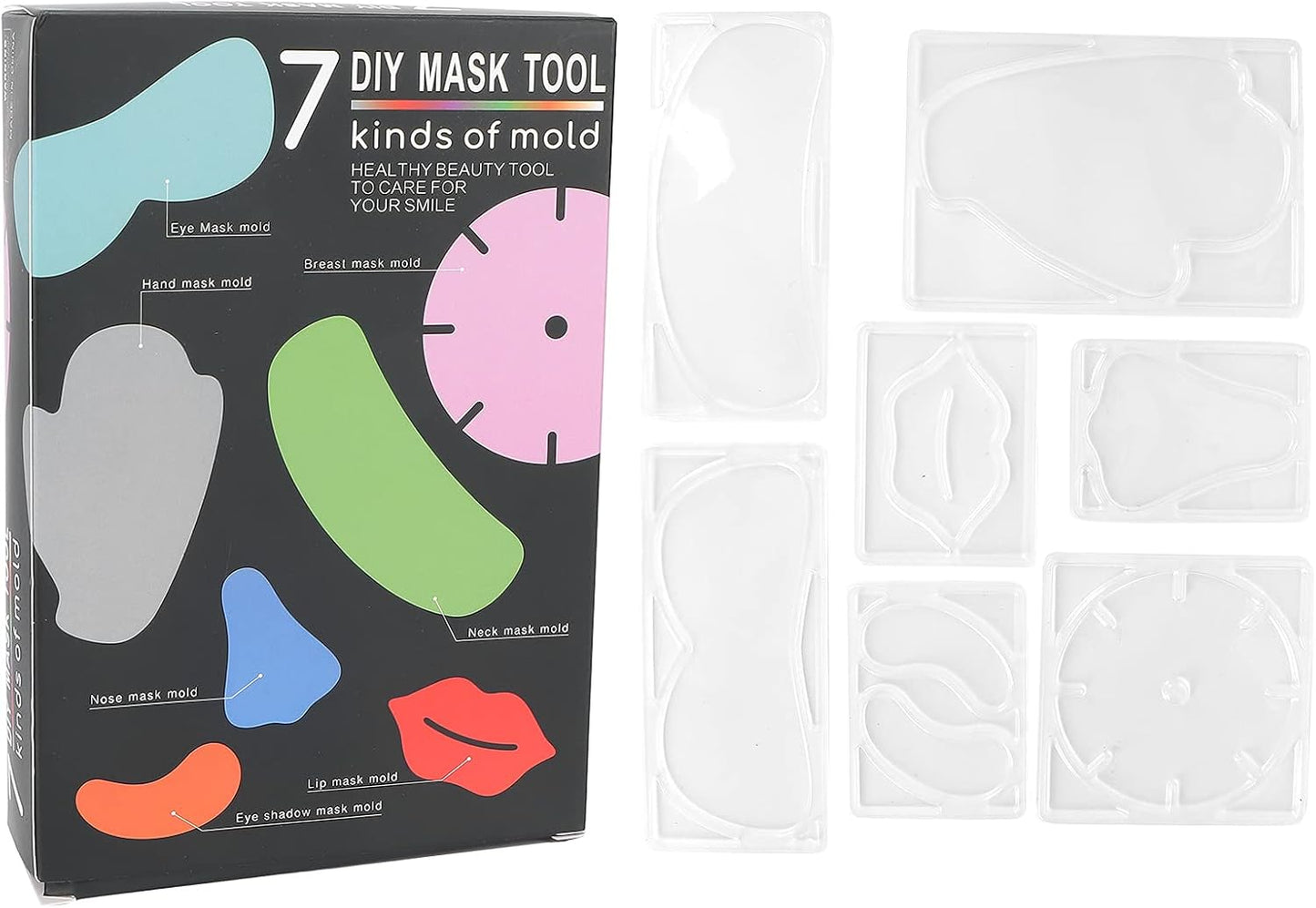 7-in-1 Silicone Face Mask Mold Kit