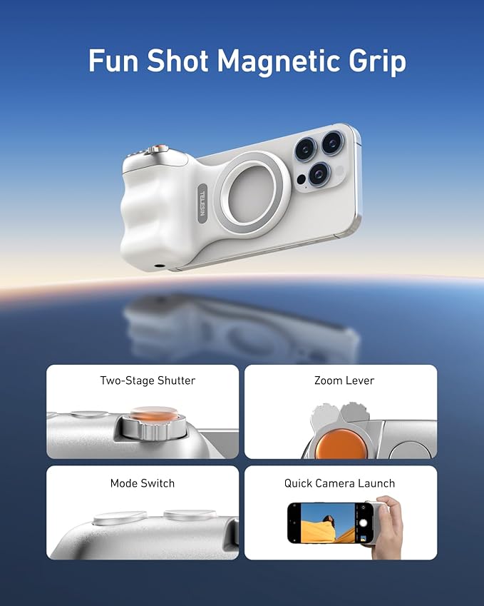 SnapGrip™ Magnetic Camera Handle with Wireless Shutter
