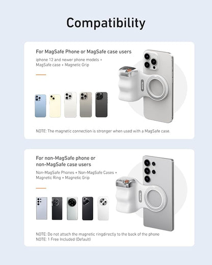 SnapGrip™ Magnetic Camera Handle with Wireless Shutter