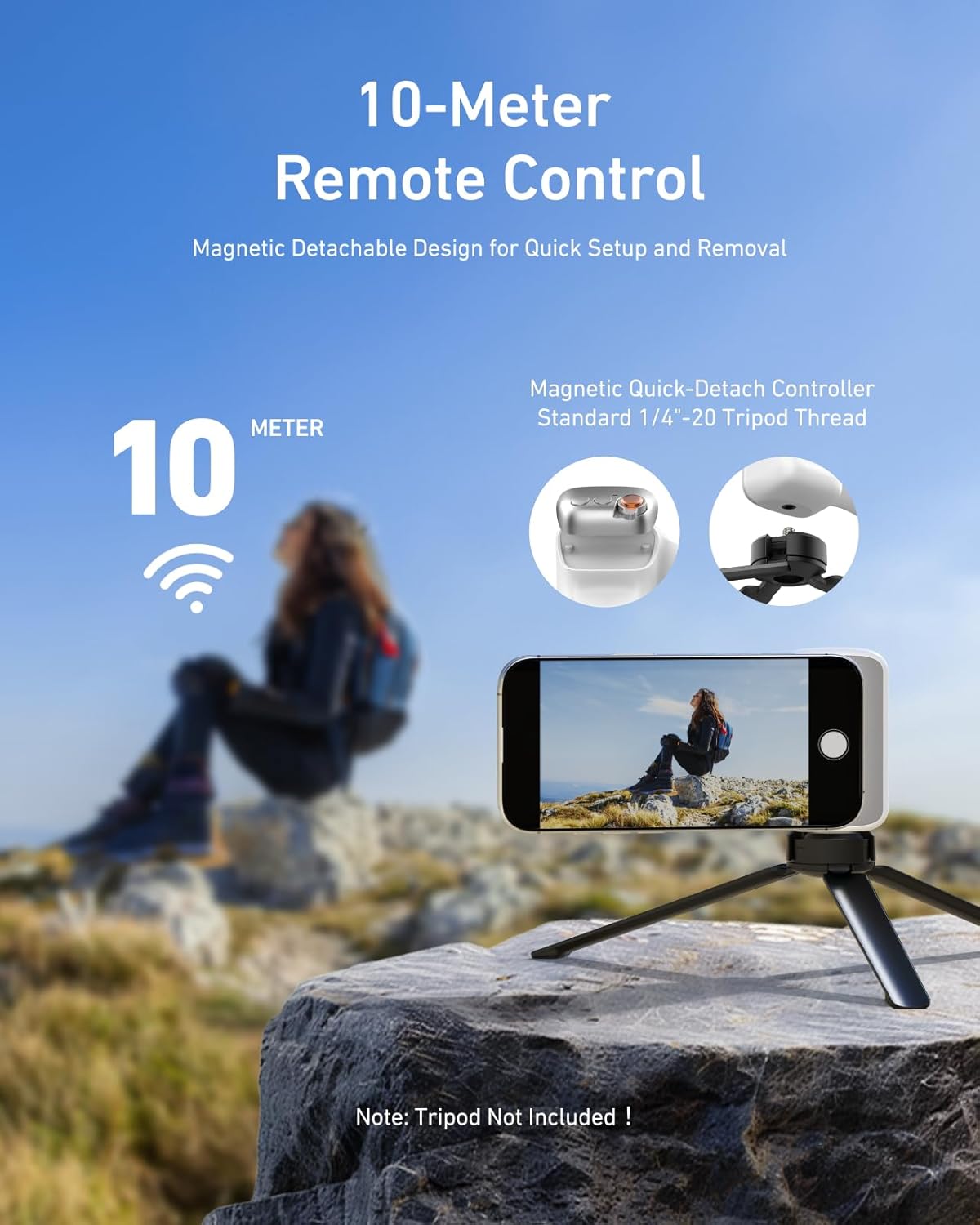 SnapGrip™ Magnetic Camera Handle with Wireless Shutter